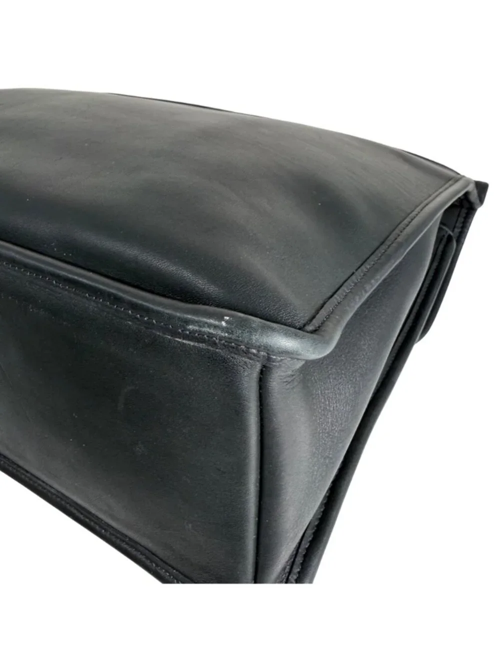 Vintage Coach Beekman Black Glove Tanned Leather Briefcase #5266